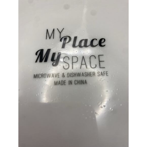 222 Fifth My Place My Space Set Of 4 Speckled Textured Stoneware Dinner Plates - Picture 5 of 8